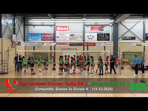 Volleybal Dames 1e Divisie A: Taxi Centrale Emmen Tjoba D1 - Simplex/SSS D1 [14-12-2024]