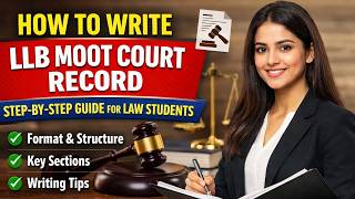 How to Write LLB Moot Court Record | Step-by-Step Guide for Law Students