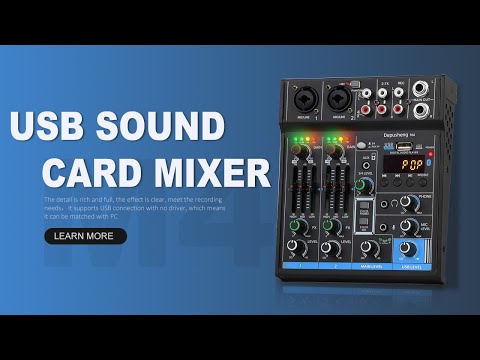 Depusheng Mini usb recording audio mixer image 10