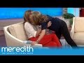 Meredith Shocks Allison Janney with a Kiss! | The Meredith Vieira Show