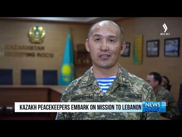 Kazakh peacekeepers embark on UN mission to Lebanon