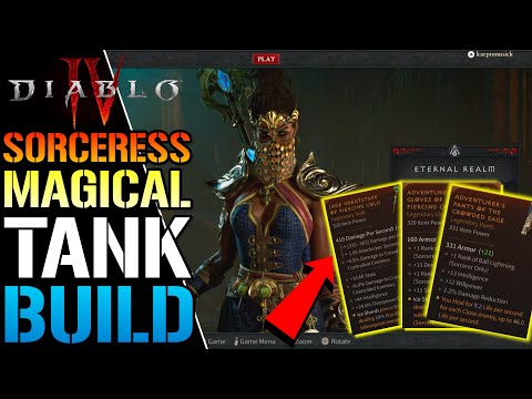 Diablo 4: The Most BROKEN Build In The Open Beta! Sorceress Tank Build Is OP! (Build Guide)