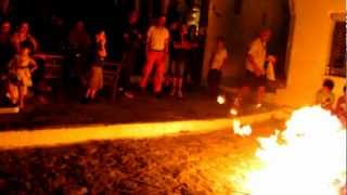 preview picture of video 'Custom Fires Amorgos Chora Agios Giannis Klidonas Central Square'