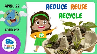 The three Rs: Reduce, Reuse, and Recycle | Happy Learning ♻️ ♻️ ♻️