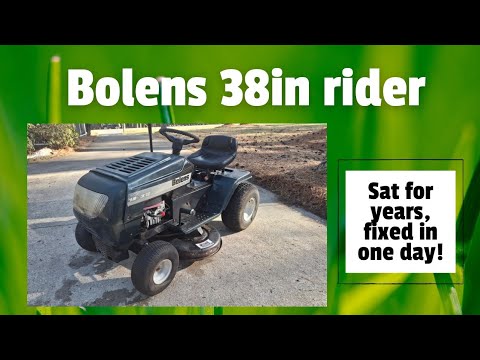Reviving a Bolens 38in riding mower in one day after it sat for many years!