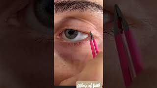 plucking eyelashes #shorts  #leapoffaith