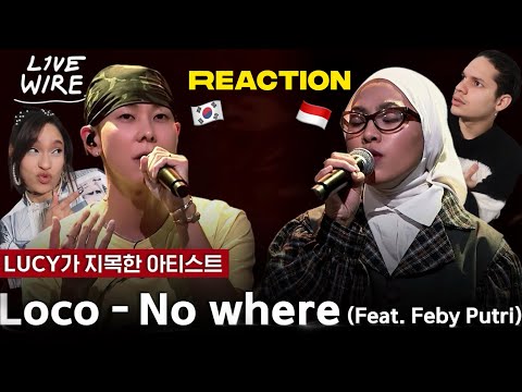 WOW! Waleska & Efra react to Loco - No where Feat. Feby Putri LIVE in MNET for the first time!