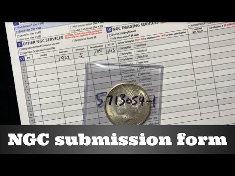 How to fill out NGC coin submission form - cliff notes version