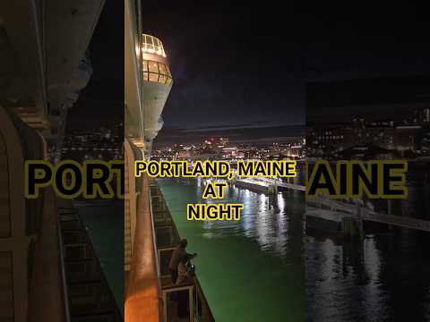 Thumbnail for Night Time Sailaway From Portland, Maine Aboard Royal Caribbean's Brilliance of the Seas