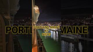 Night Time Sailaway From Portland, Maine Aboard Royal Caribbean's Brilliance of the Seas