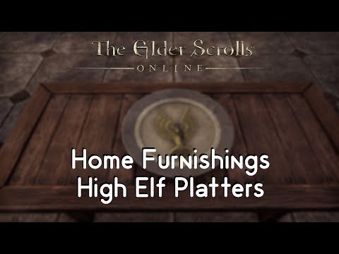 ESO Home Furnishings - High Elf Platters