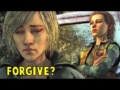 Convince vs Don't Convince Violet to Forgive Brody - The Walking Dead The Final Season