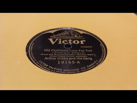 "Old Fashioned Love" by Arthur Gibbs and His Gang 1923 (Great Early Accoustic Jazz)