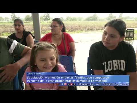 TRES LAGUNAS: FELICIDAD ENTRE LAS FAMILIAS QUE RECIBIERON SU VIVIENDA