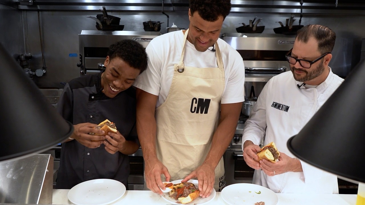 Arik Armstead Visits Café Momentum: A Non-Profit Restaurant that Employs Justice-Involved Youth