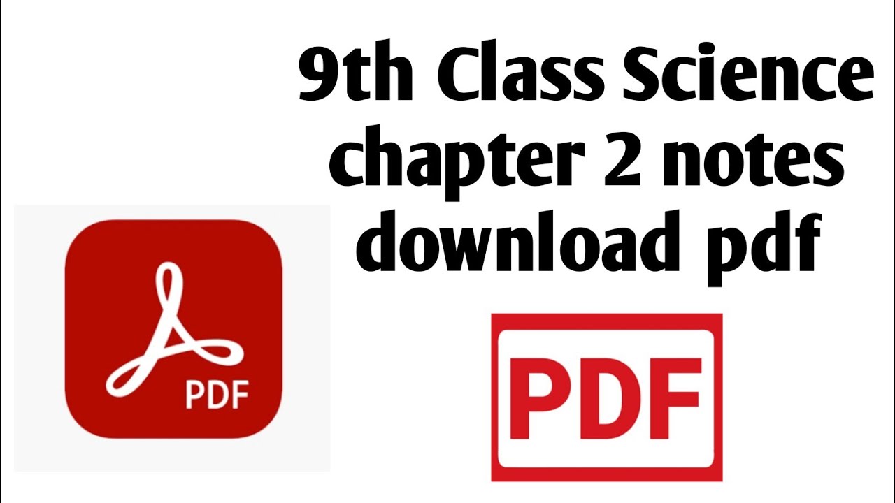 9th Class Science chapter 2 notes download pdf