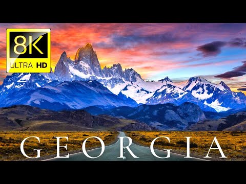 Georgia in 8k ultra HD Video||HDR|| Tbilisi 8k Drone Video With Relaxing Music|| Raaj 8k Vlogs