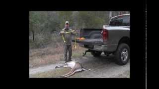 how to load a deer into a truck by yourself. load a deer alone, no help just by yourself.