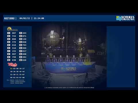 Emisión en directo de Loteria Uruguaya