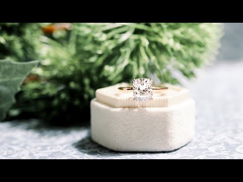 2ct Cushion Cut Petite Four Prong Lab Grown Diamond Engagement Ring in 18k Rose Gold | Ada Diamonds