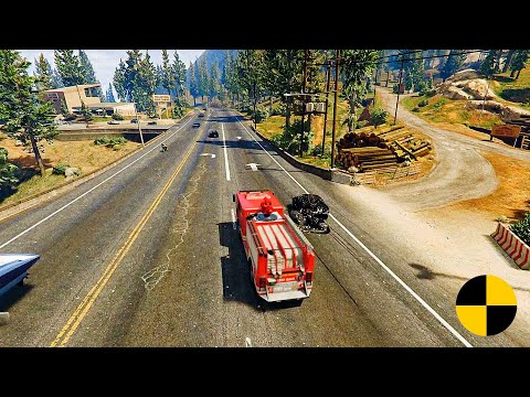 GTA 5 Real Car Crash Test V.I 62