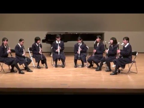 こども学科 【クラリネット８重奏】クラウナリー・フォー・クラリネッツ（練習風景）