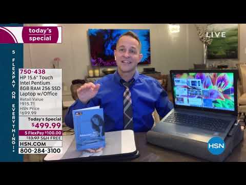 HP 15.6" Touch Intel Pentium 8GB RAM 256GB SSD Laptop wi...