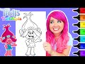 Coloring Poppy Trollstopia Queen Poppy Trolls