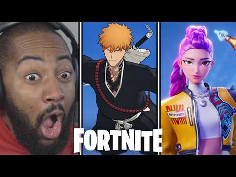 NON Fortnite Player Reacts to Crossover Trailers (KPop Demon Hunters, Kim Kardashian & MORE)