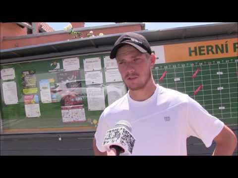 Matej Maruščák po prohře ve čtvrtfinále na turnaji Futures v Ústí n. O.