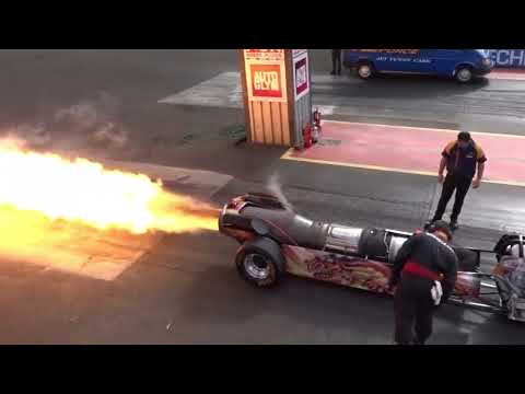 Impossible FireForce 5 Jet Car at Santa Pod Raceway   1.4 Mile 5.07 Seconds @ 298mph