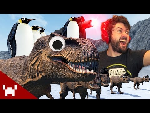 Dinosaurs & Penguins With Lasers! | Beast Battle Simulator