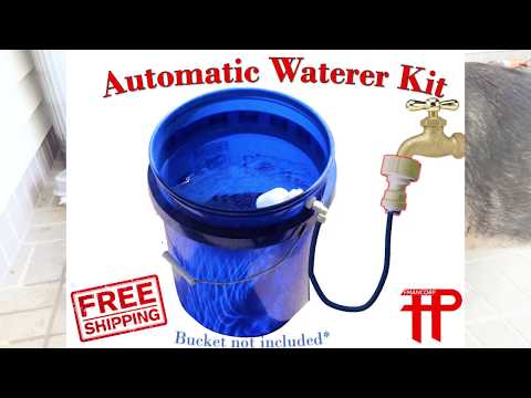 Build your own Automatic Dog Pet Water Bowl Bucket Kit Garden Faucet/Spigot  | eBay