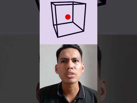 Perhatikan titik MERAH pada kubus !  ilusi optik ? #shorts #kubus  #ilusioptik #opticalillusion