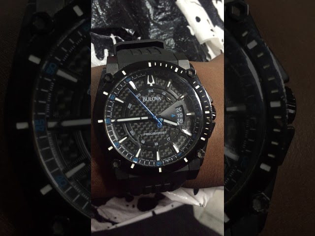 Vídeo relacionado con Bulova Reloj Precisionist con Esfera Negra y Correa de Cuero para Hombre, Negro, Talla única, Precisionista