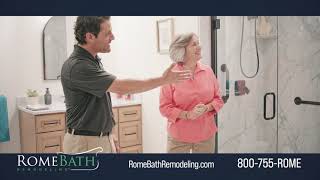 Safe, Stylish Walk-In Showers from Rome Bath Remodeling 🛁➡️🚿