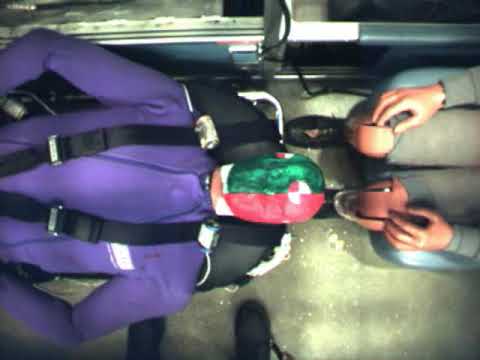 Ambulance Crash Test 3 - Overhead view