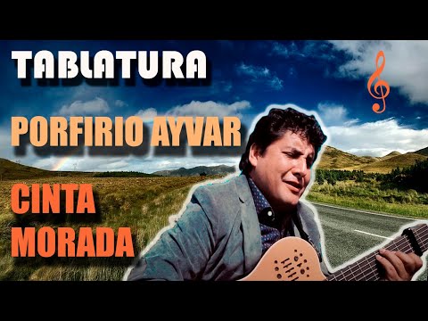 💔 COMO TOCAR (CINTA MORADA)⭐ DE PORFIRIO AYVAR - TABLATURA "FÁCIL DE TOCAR"
