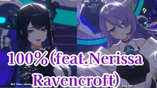 【ムーナ・ホシノヴァ】【100％feat Nerissa Ravencroft）】ムーナ・ホシノヴァ生誕　ホロライブID　2025 　3DLive　Moona Birthday Live