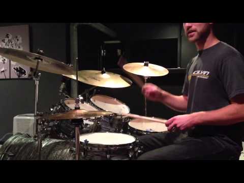 Ghost notes on the snare drum