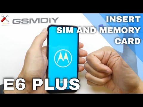 Motorola Moto E6 Plus Insert Sim Card & Micro SD Card
