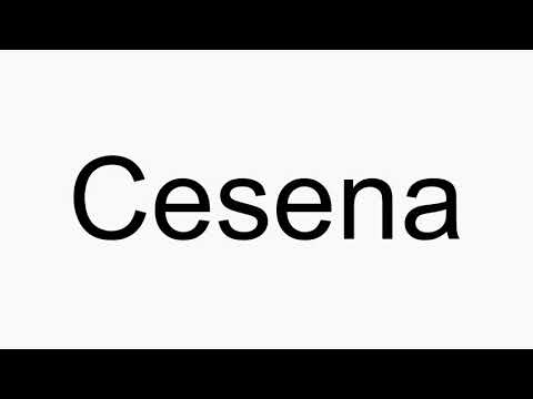 How to pronounce Cesena