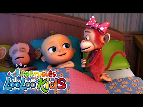 Dez na cama+ Porquinho Rosa- Rimas para crianças- Músicas Infantis Divertidas- LooLoo Kids Português
