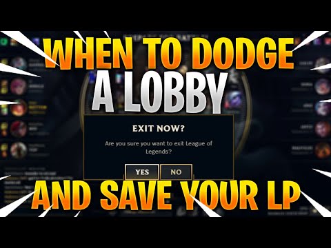WHEN TO DODGE A LOBBY IN LEAGUE OF LEGENDS