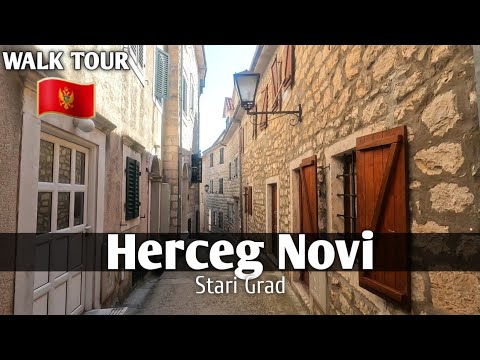 Herceg Novi - Montenegro 🇲🇪 Caminhada pela Cidade Velha | Herceg Novi Stari Grad