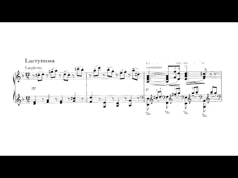 Mozart-Liszt: Lacrymosa aus dem Requiem K.626 von Mozart S550/R229 (audio + sheet music) [Thurzó]
