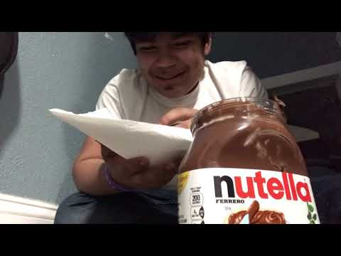Nutella Challenge lol (SUPER HOT)