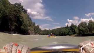 preview picture of video 'Rafting auf dem Inn in der Imster Schlucht mit Fun-Rafting'