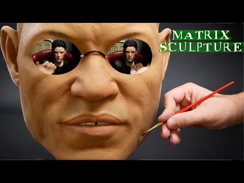 Morpheus and Neo Sculpture Timelapse - The Matrix