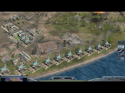 Random Free-For-All - Command & Conquer Generals Zero Hour - 1 vs 7 HARD Gameplay